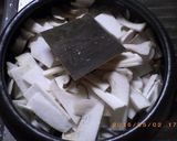 土鍋で作るゴボウたっぷり　鯛めし。作り方8写真