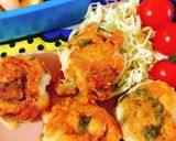 お弁当に！チーズと大葉で鶏胸肉の丸め焼き作り方4写真