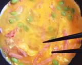 〜朝食に〜枝豆入りスクランブルエッグ作り方3写真