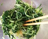 シンプル✿水菜の辛し和え作り方3写真