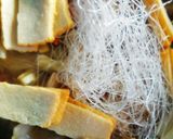 生椎茸と時短春雨の甘辛煮込みクレソン和え作り方3写真