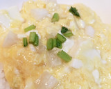 京都おばんざいかぶと豆腐のふわとろ卵とじ作り方4写真