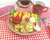 ふわトロ♡チーズオムレツポテチードッグ作り方12写真