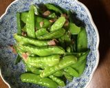色鮮やかえんどうソテー作り方4写真