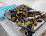 時短おつまみ♪揚げ茄子の明太子和え作り方1写真