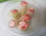 お弁当にも！ノンオイル！長ネギの肉詰め作り方4写真