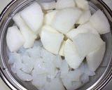 圧力鍋で、牛すじの煮込み作り方1写真