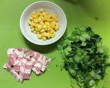 小松菜とコーンのバター炒め作り方1写真