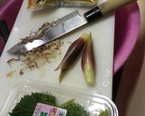 ゴマ油香る大葉とミョウガの焼きおにぎり作り方1写真