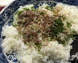 ゴマ油香る大葉とミョウガの焼きおにぎり作り方3写真