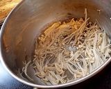 なめ茸ともやしの食感炒め作り方2写真