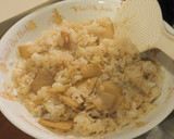 煮物の残りと白ご飯で簡単レンジの筍ご飯作り方7写真