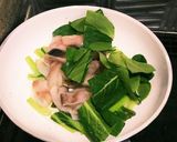 ガリバタ醤油で絶品のイカと小松菜作り方4写真
