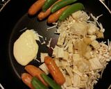 シマシマごてもり★マヨ炒めドッグ作り方1写真