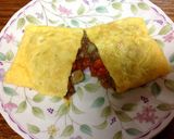 すき焼きのたれで★具だくさんオムレツ作り方6写真
