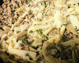 ヨシダソースで簡単、たけのこと豚挽肉炒め作り方4写真