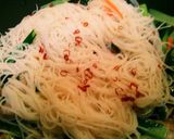 小松菜と豚肉の旨辛和風ビーフン作り方6写真