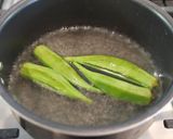 胡麻和えオクラ㏌竹輪作り方3写真