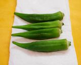 胡麻和えオクラ㏌竹輪作り方4写真