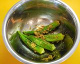胡麻和えオクラ㏌竹輪作り方5写真