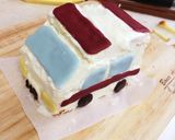 男の子＊働く車＊立体＊ミニ救急車ケーキ作り方23写真