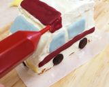 男の子＊働く車＊立体＊ミニ救急車ケーキ作り方24写真