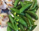 鶏もも肉とスナップエンドウのパエリア作り方9写真