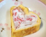 簡単☆二色のハートの卵焼き♡作り方8写真