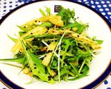 簡単♪水菜と薄あげのカリカリサラダ作り方5写真