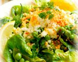 スナップえんどうと緑野菜のミモザサラダ作り方8写真