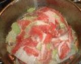 白菜と豚肉の重ね蒸し作り方1写真