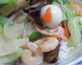 青梗菜とベーコンの中華丼　part④作り方15写真