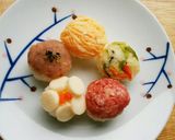 犬ご飯　手鞠寿司作り方5写真