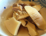 「筍と鶏（やきとり缶）の煮物」作り方4写真