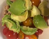 納豆ミニトマトアボカド蒸豆温玉あおさめし作り方3写真
