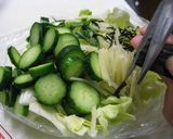 袋で作るキャベツの浅漬け作り方1写真