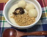 はちみつ豆乳プリン♪豆腐白玉のっけ♪作り方12写真