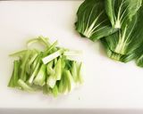 青梗菜と油揚げのまきまきオイスターソース作り方3写真