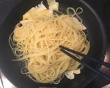 シンプル☆からすみと筍のオイルパスタ作り方4写真