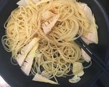シンプル☆からすみと筍のオイルパスタ作り方5写真