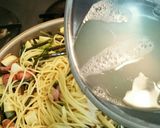 ワラビとタケノコの和風ペペロンチーノ作り方7写真