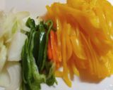 パプリカと鶏肉の炒め物♪パプリカ消費に♡作り方2写真
