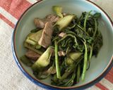 山菜☆ウドと豚肉の炒め物作り方10写真