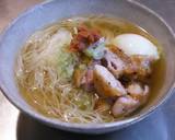 香ばしい焼き鳥素麺 梅肉添え作り方5写真