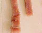 もっちもちコラーゲン！豚皮の串焼き作り方7写真