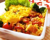 お弁当に♡ごろっとチキンオムライス作り方7写真