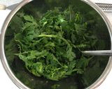 超簡単♪牛ステーキ肉と春菊のサラダ風作り方2写真