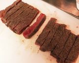 超簡単♪牛ステーキ肉と春菊のサラダ風作り方3写真