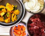 ご飯に合うかぼちゃ！カレー味肉カボチャ作り方1写真