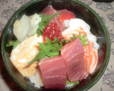 ♪酢飯作ってのせるだけ！簡単海鮮丼作り方5写真